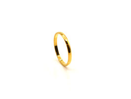 Ring - 18K vergoldet - Hochglanz - 2mm - FE-HO