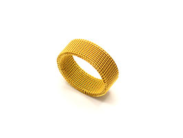 Ring - 18K vergoldet - Maschengeflecht - FE-HO