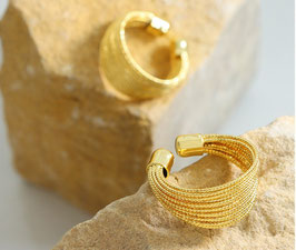 Ring - 18 Karat vergoldet - FE-HO