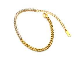 Armband - vergoldet - Zirkonia - FE-HO
