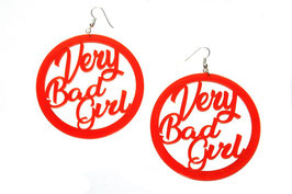 Boucles d'oreilles rondes "Very Bad Girl"