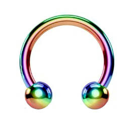 Circular Barbell Rainbow