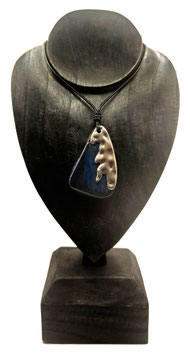 Collana legno e alluminio dipinta a mano