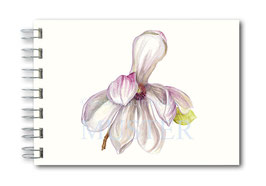 Ringbuch Magnolie DinA6 handgebunden rb07