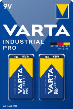 9 V Batterie - VARTA Industrial PRO - 2er Pack