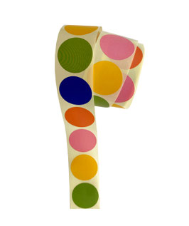 Aufkleber Dot in 5 Tönen