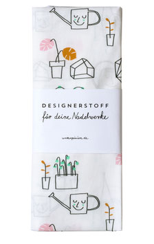 "Happy Plants" Baumwollstoff