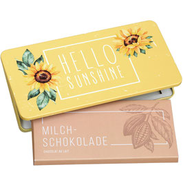 Milchschokolade von Munz in Geschenkdose Hello Sunshine