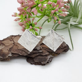 Manschettenknöpfe "Blattwerk" quadratisch, ca. 15 x 15 mm