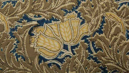 Tissu kalamkari vert kaki