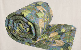 Boutis au jardin moghol bleu-gris