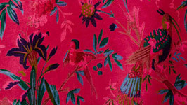Velours rose framboise
