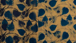 Feuilles aux nuances indigo
