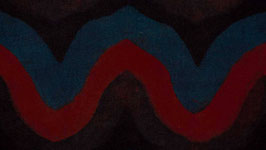 Vagues rouges et indigo