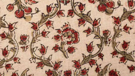 Guirlandes florales verte et rouge alizarine