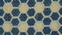 Nid d'abeilles jaune indigo
