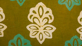 Batik vert moutarde