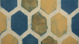 Nids d'abeilles indigo clair