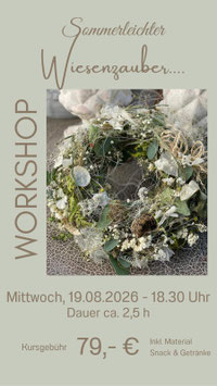Workshop „Sommerlicher Wiesenzauber….“