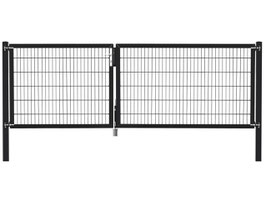 Industrietor zweiflügelig, Breite 3,5m, anthrazit