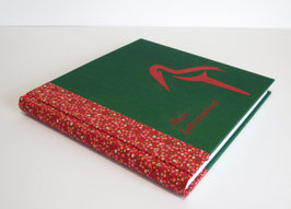 Mein Geburtenbuch - Eleganter Storch - Rot/Grün