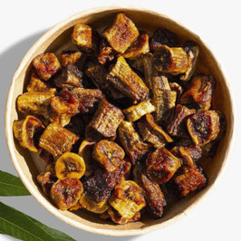 Banane séchée morceaux