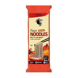 Noodles fines riz demi-complet (2 paquets)