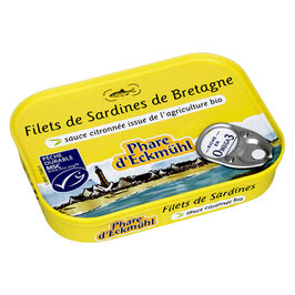 Filets de sardines citron