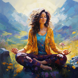 Meditierende Frau 1