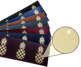 Gold - Metallic Bordüre | Ananas