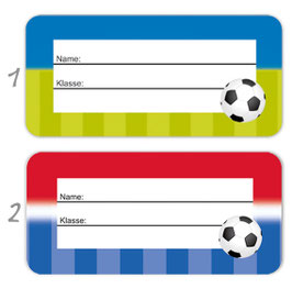 Heftaufkleber 3,0 x 6,5  cm | Fußball