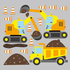 Wandaufkleber | Baustelle