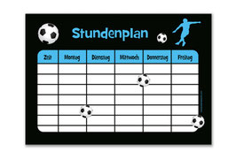 A4 Stundenplan | Fußballspieler blau