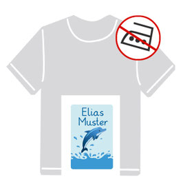 Kleidungsaufkleber | Delfin