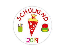 Aufkleber Einschulung | Schulkind rote Zuckertüte