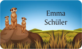 Brotdosenaufkleber | Erdmännchen