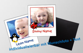 Magnetfotos - Polaroid | Kindergarten - mit Foto personalisierbar