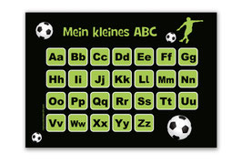 ABC Lernposter | Fußballspieler grün