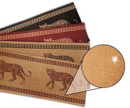 Bronze - Metallic Bordüre | Leopard