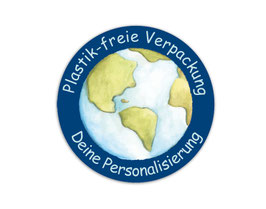 Verpackungsetiketten - rund | Plastikfreie Verpackung - Planet Erde