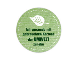 Verpackungsetiketten - rund | Der Umwelt zuliebe - Blatt