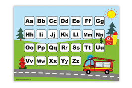 ABC Lernposter | Feuerwehr