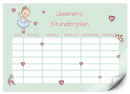 Stundenplan - selbstklebend | Ballerina mint
