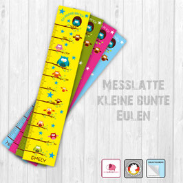 Messlatte | Kleine bunte Eulen