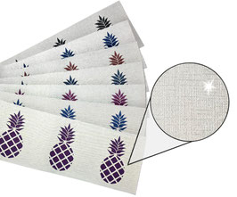 Silber - Metallic Bordüre | Ananas 1