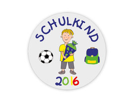 Aufkleber Einschulung | Schulkind Junge