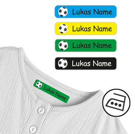 Bügeletiketten 1 x 5 cm | Fußball