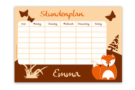 A4 Stundenplan | Fuchs