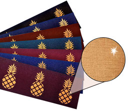 Bronze - Metallic Bordüre | Ananas