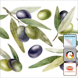 Selbstklebende Vliesbordüre | Oliven